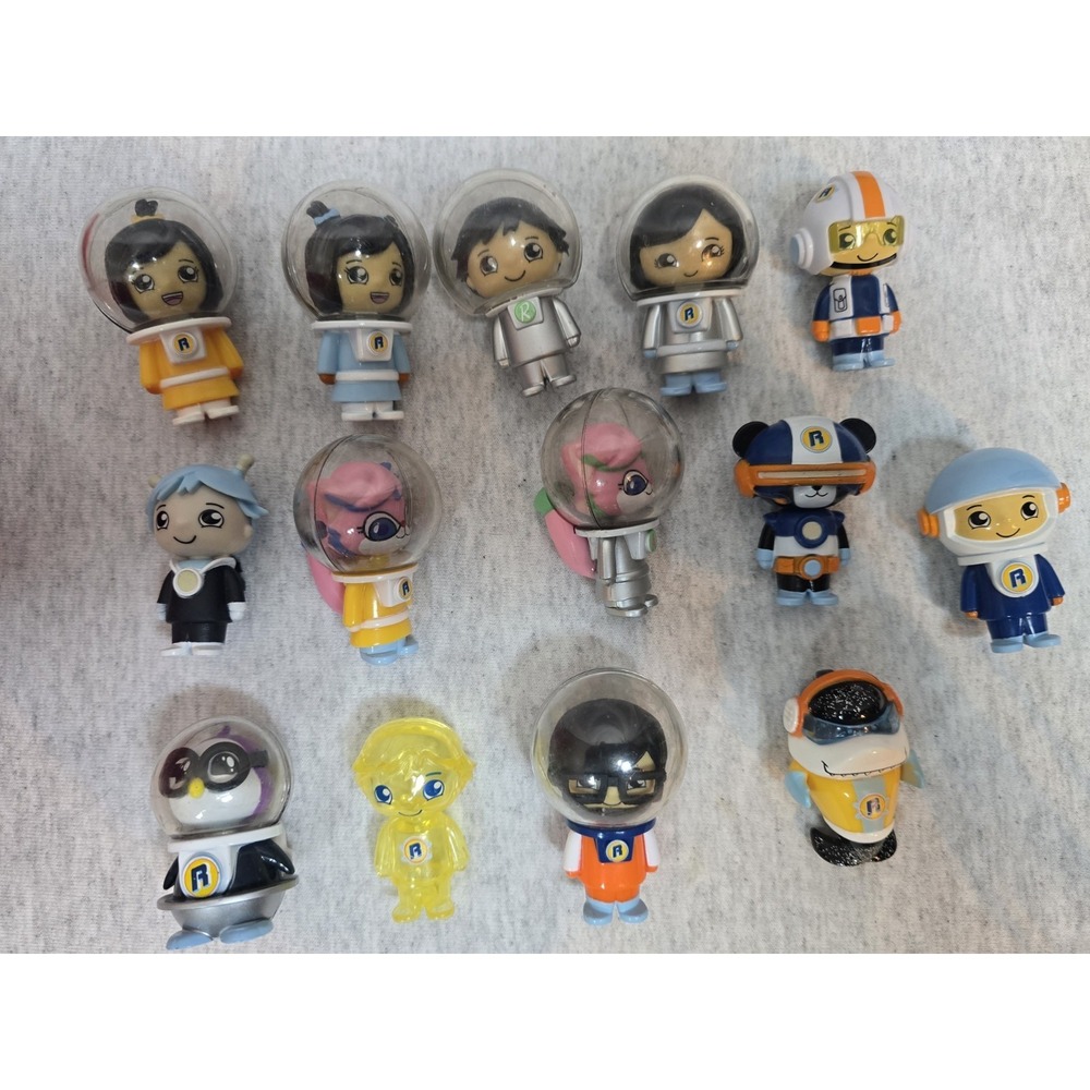 Ryan's World Figures Lot 14 Penguin Shark & Ryan Transparent